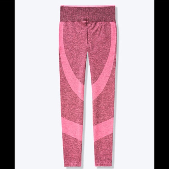 Pink Victoria’s Secret Seamless Workout Tights NWT - Picture 3 of 8